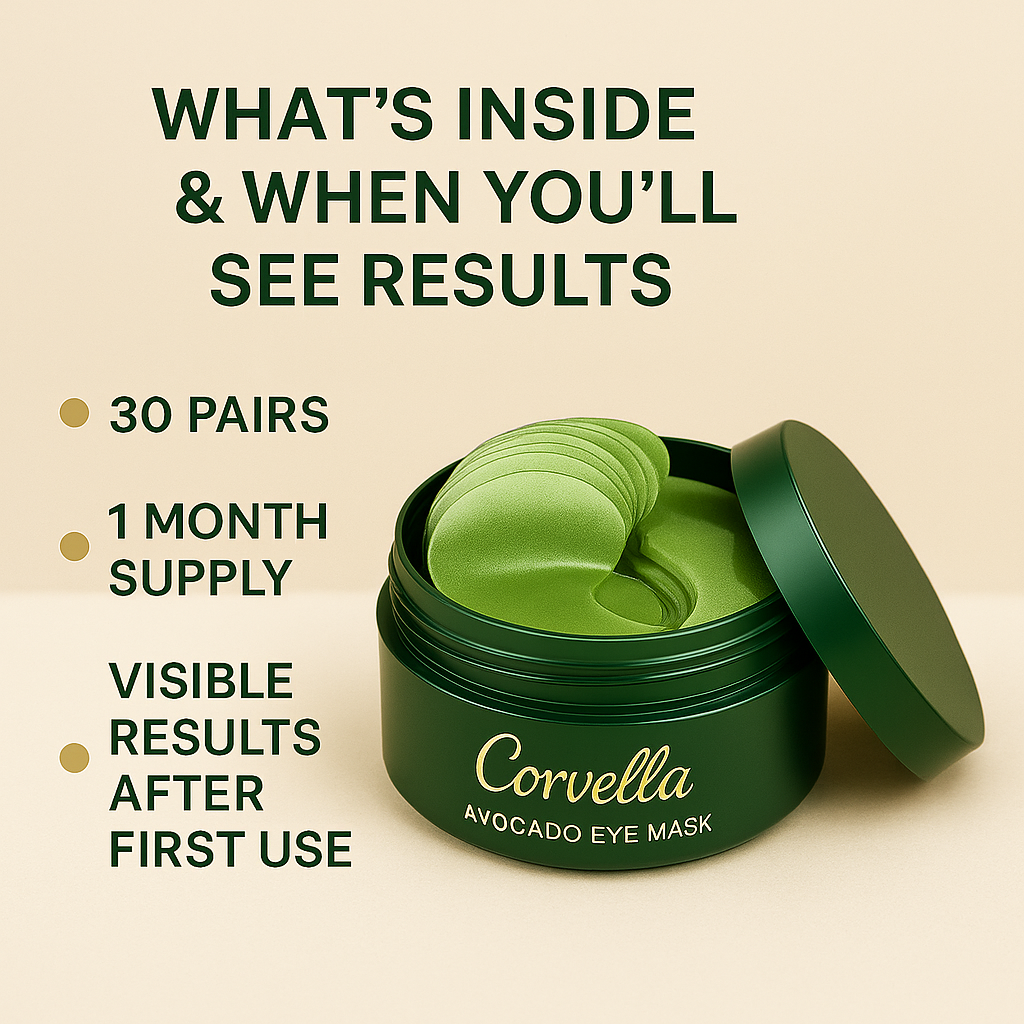 Corvella® Avocado Eye Mask